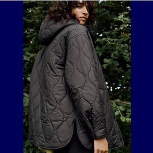 NWT Zara Hooded Quilted Jacket